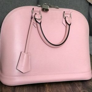 Louis Vuitton Alma PM Epi Leather Rose Ballerine